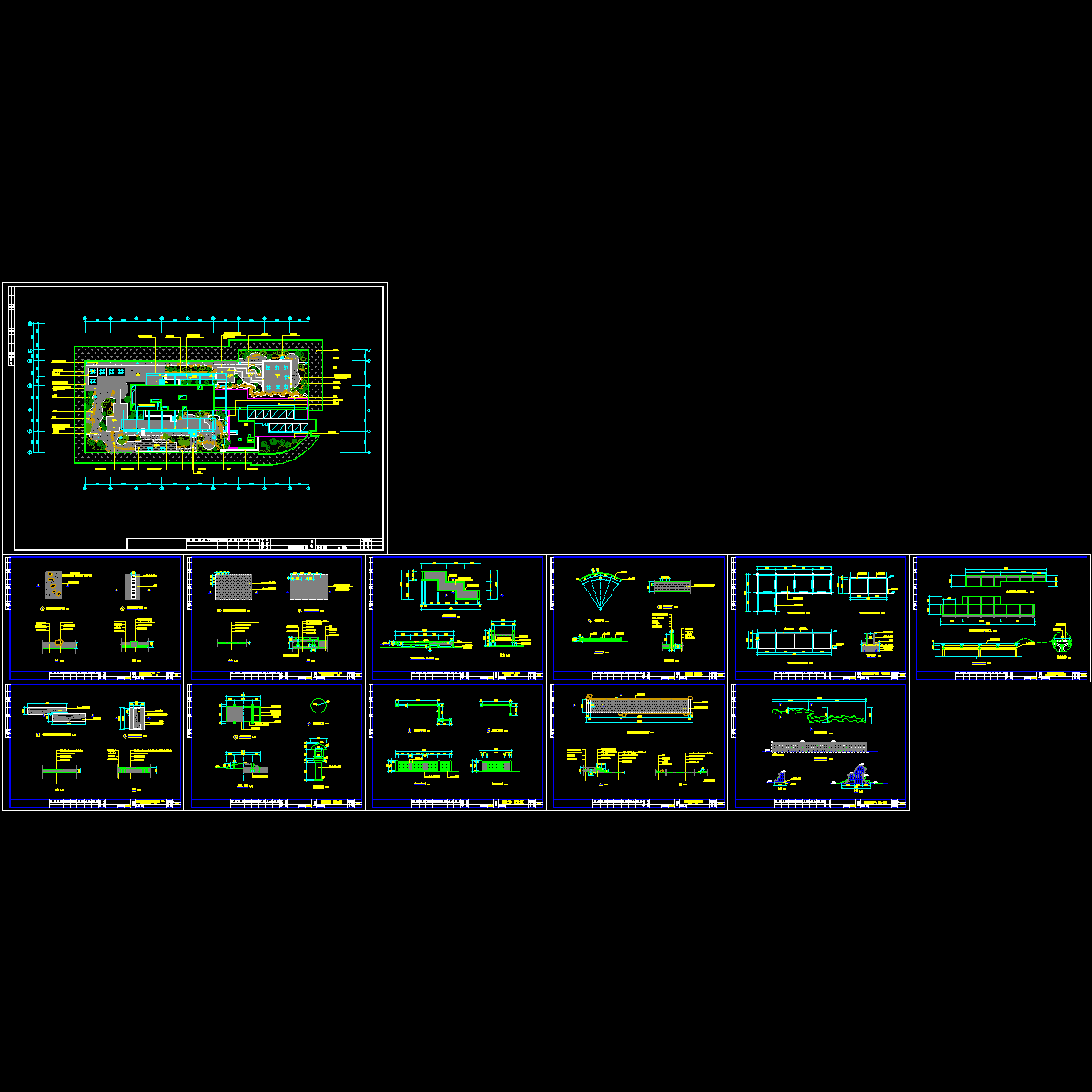 21套屋顶花园CAD施工方案图纸（16）.dwg - 1