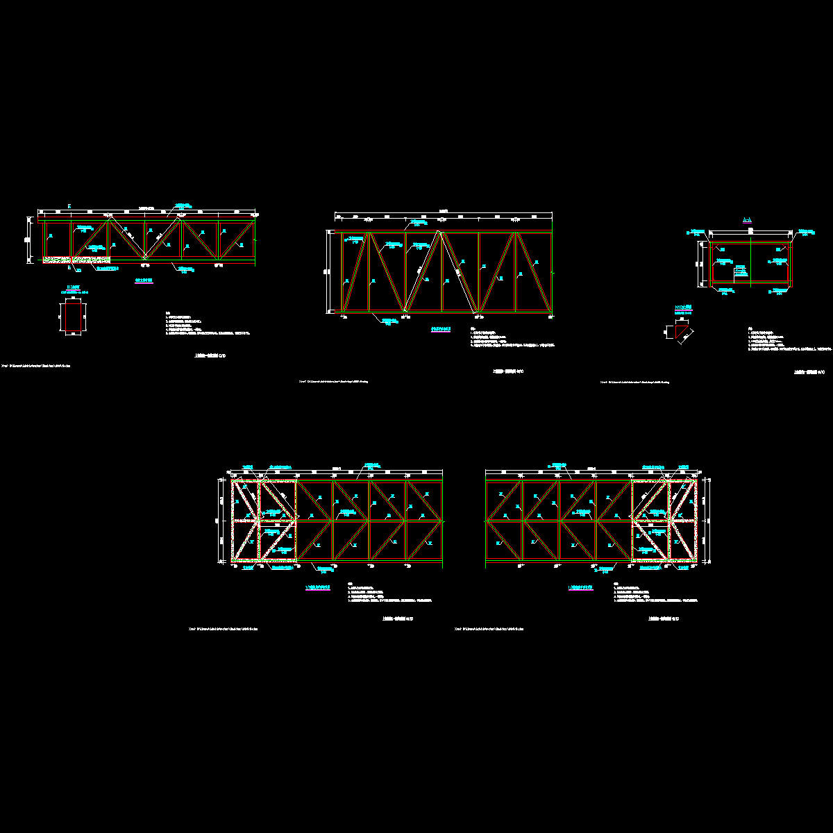 桥施-04上部桁架一般构造图.dwg