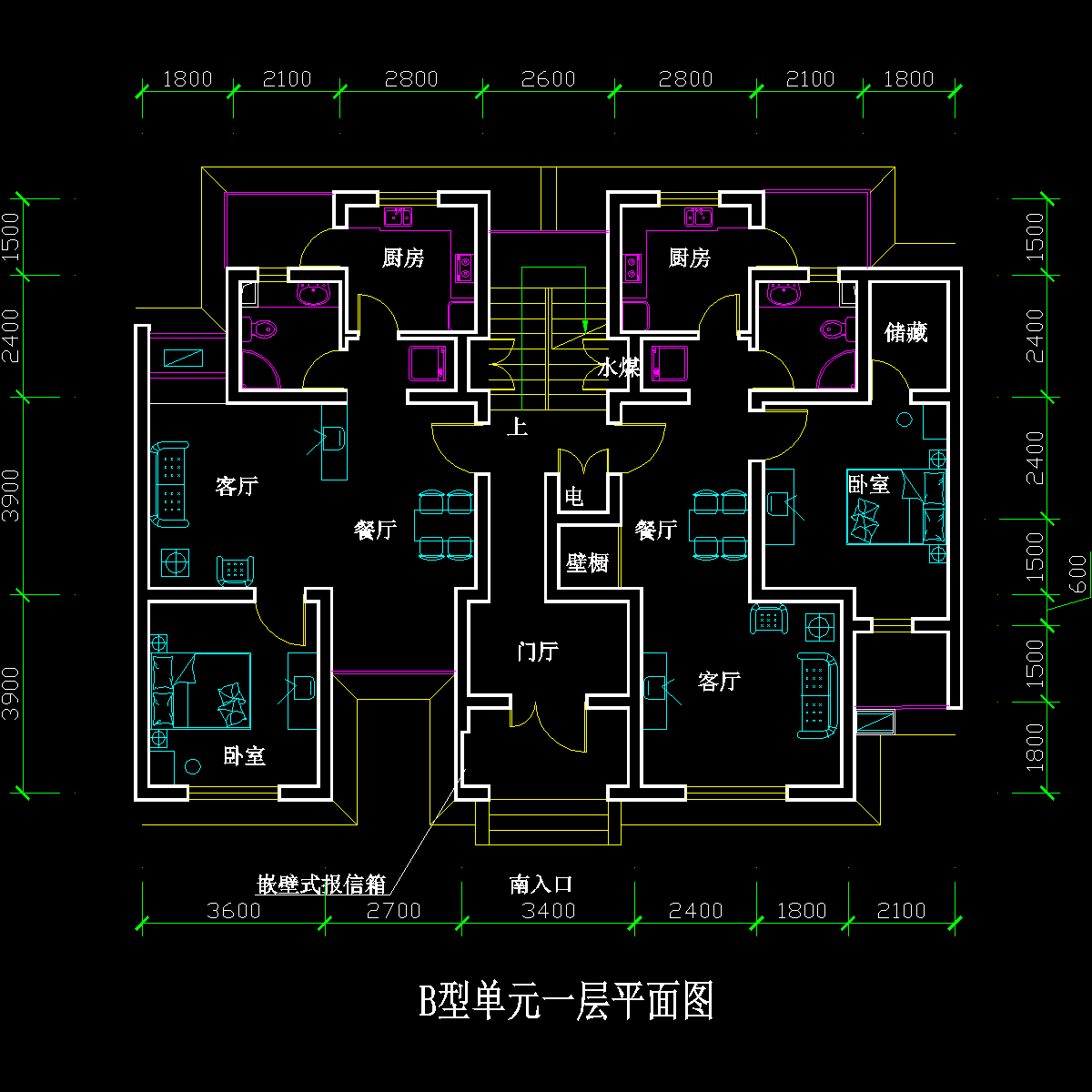 一室二厅n06.dwg