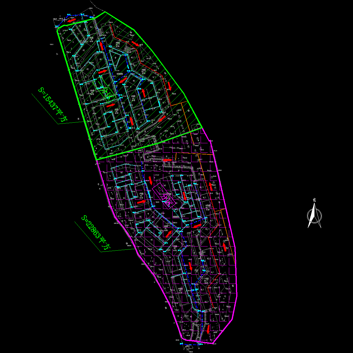 ys-02西部唐都排水分区图.dwg