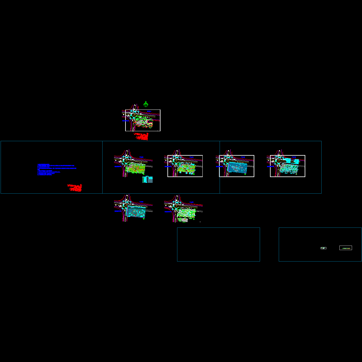 省会城市街头绿地施工CAD图纸全套 - 1