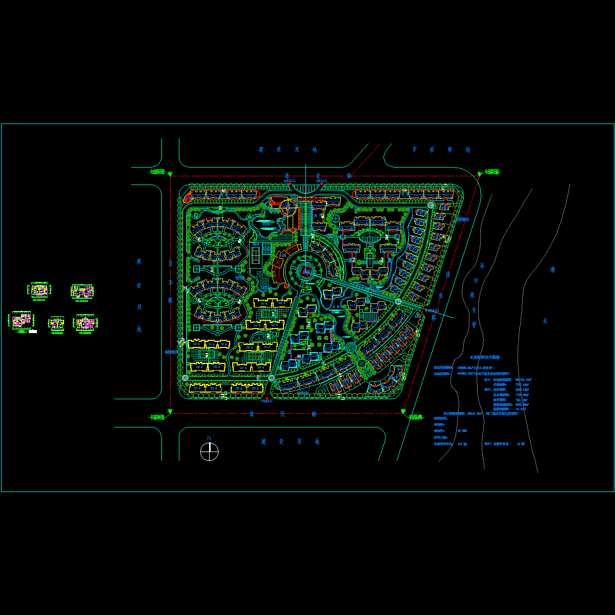 小区二期总平面CAD图纸 - 1