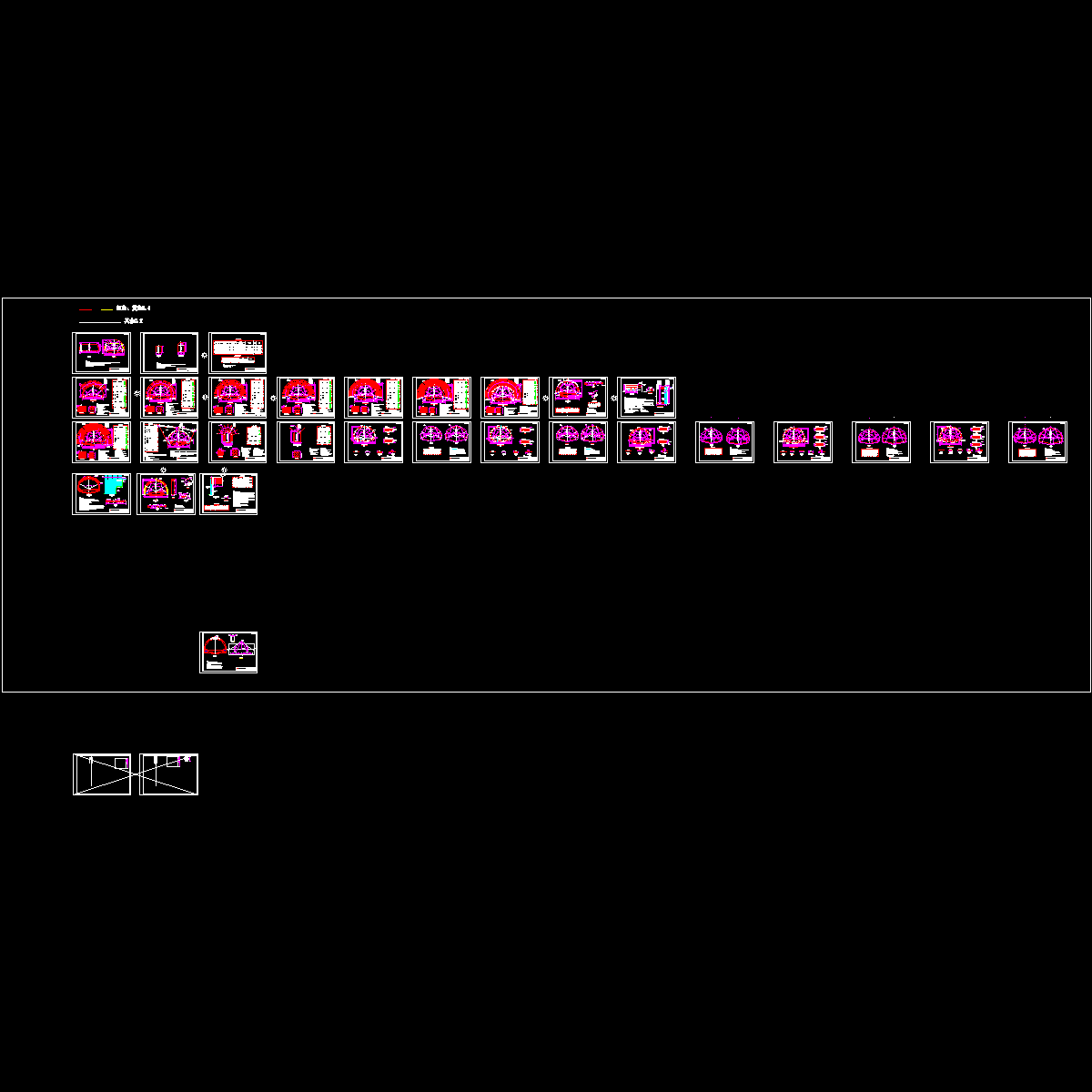 隧道复合式衬砌设计图纸28张CAD - 1