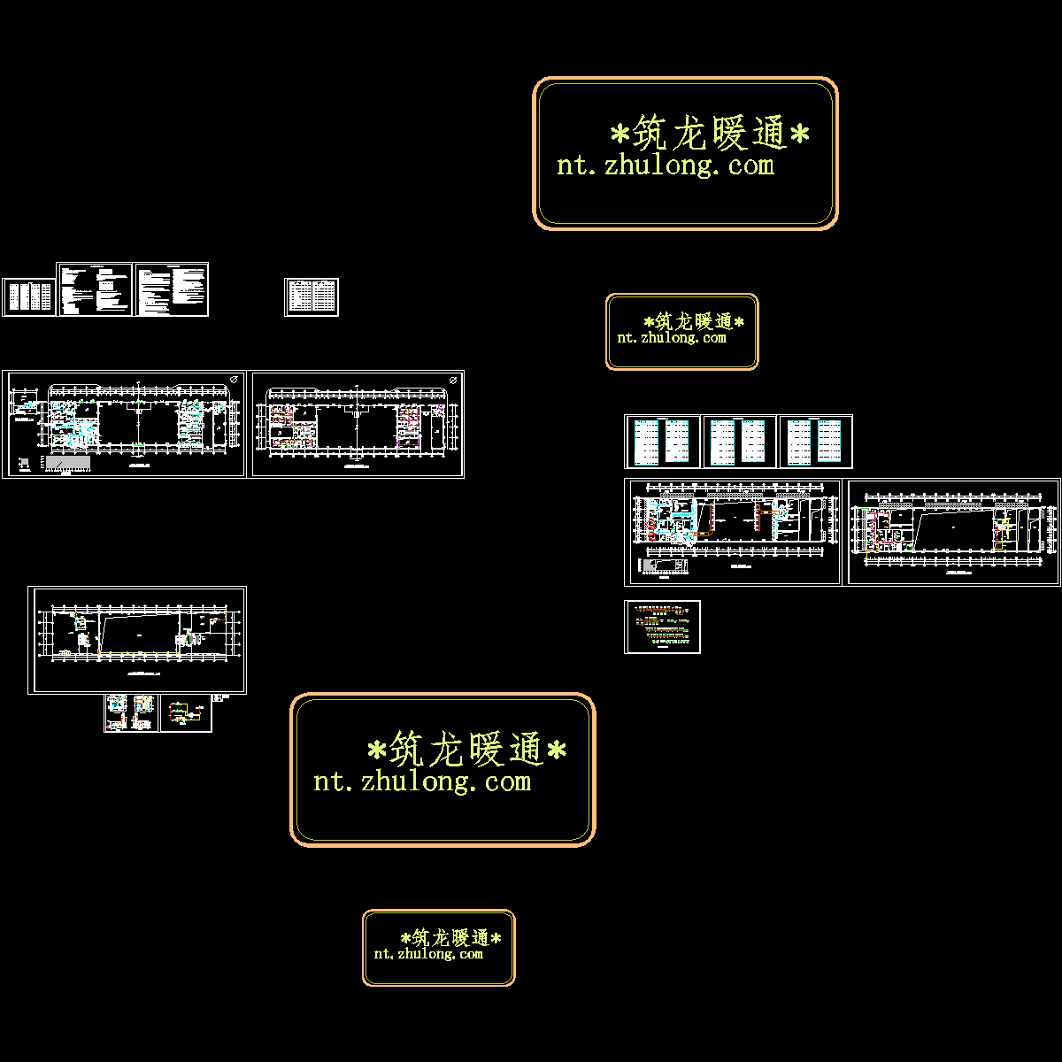 2层站房空调及通风排烟系统设计施工CAD图纸 - 1