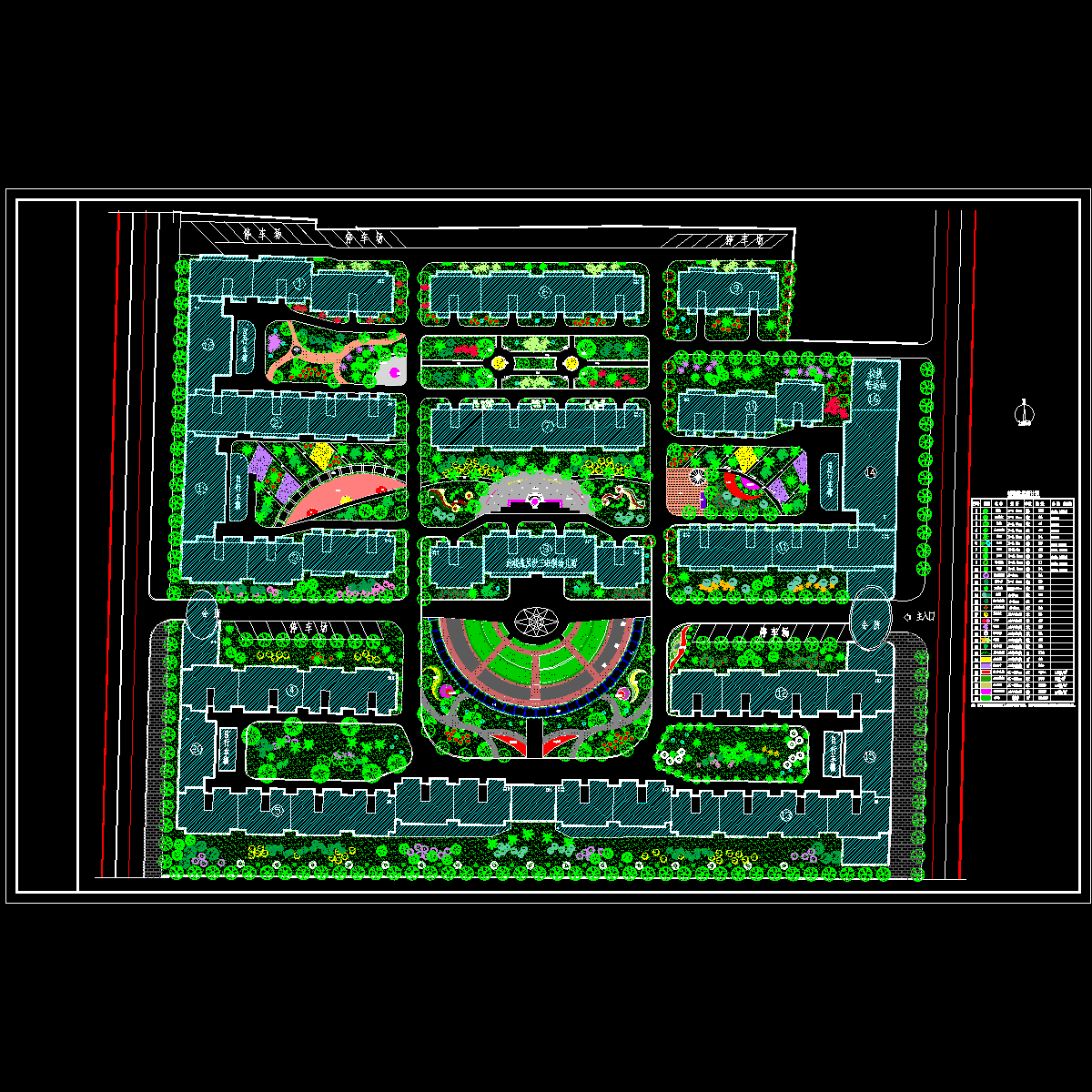 小区规划方案_CAD - 1