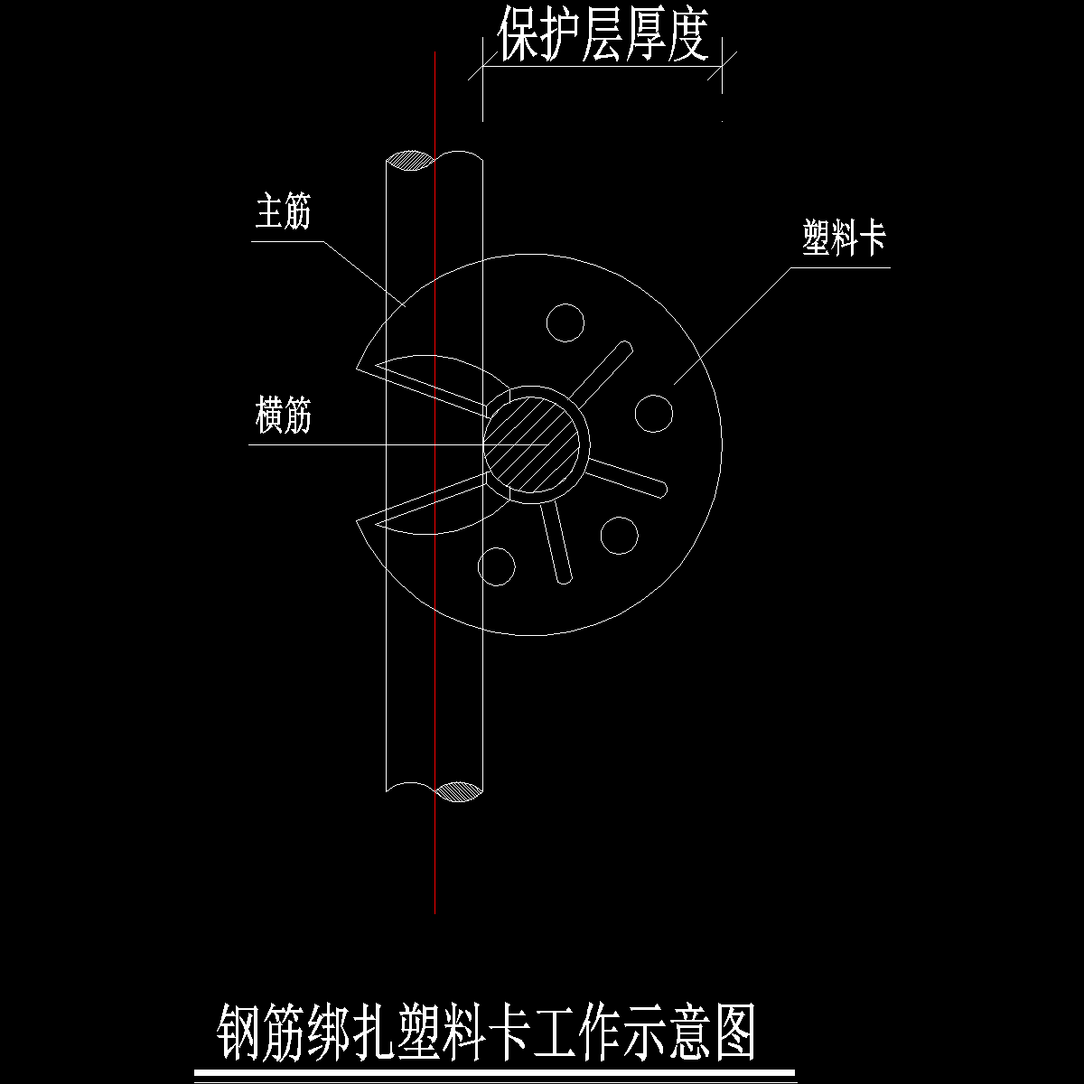 国内综合楼钢筋工程施工方案cad平面布置图 - 1