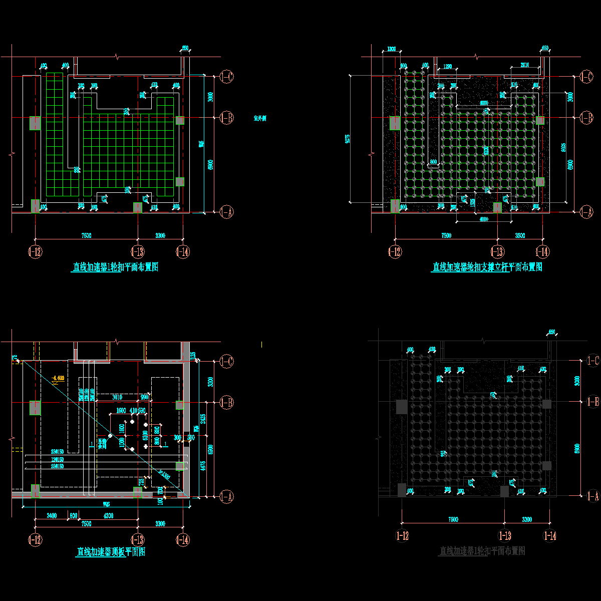 直线加速器脚手架布置.dwg