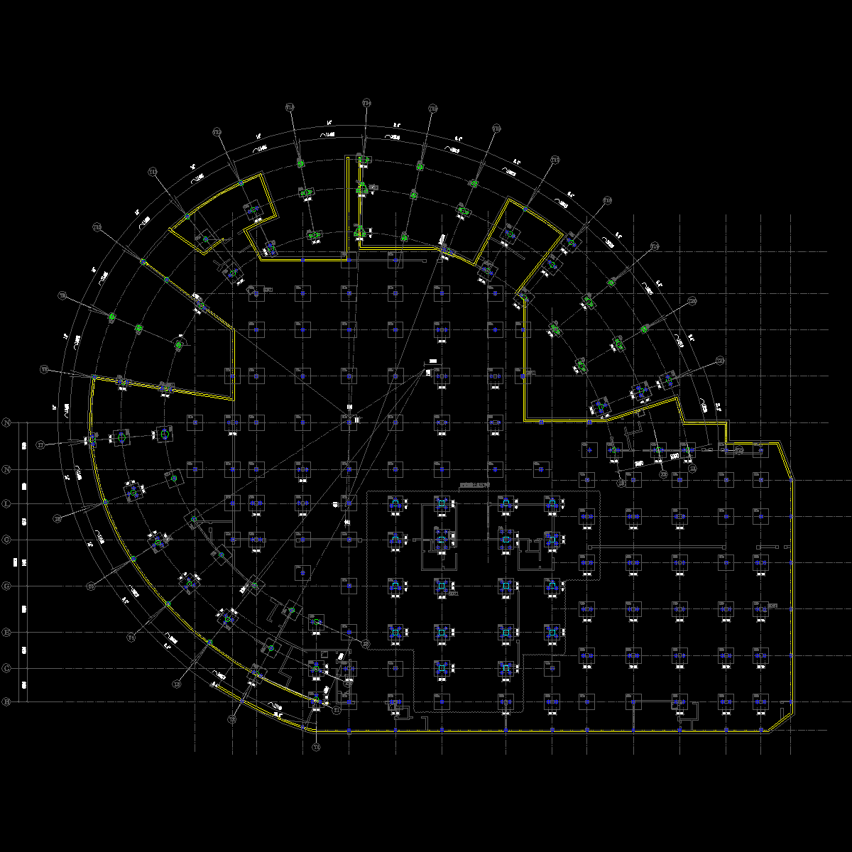 地下车库桩位平面布置图.dwg