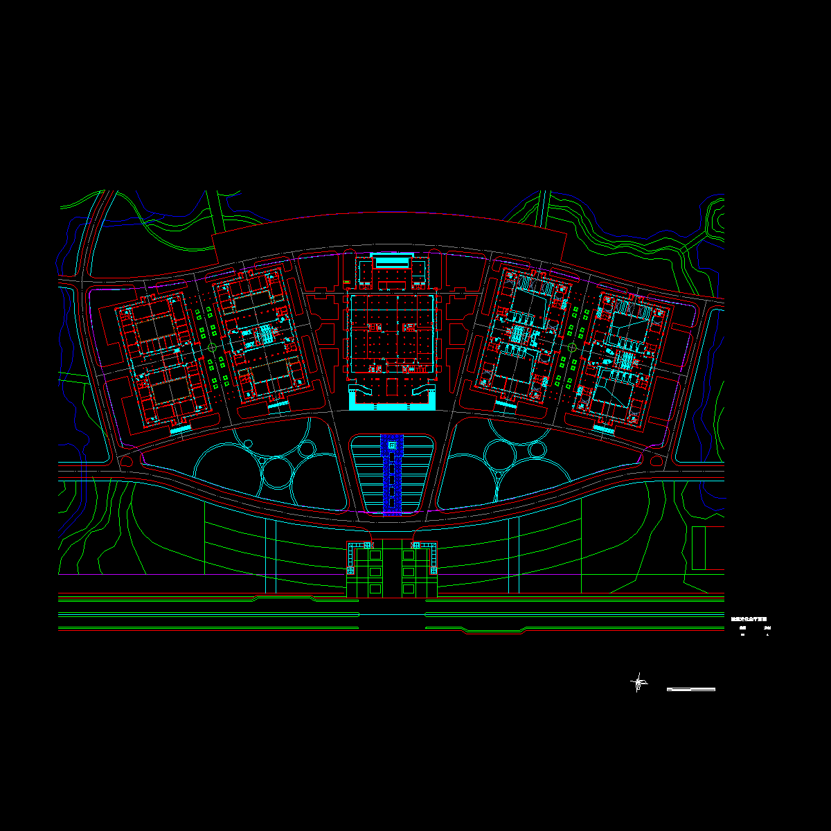 a-02建筑定位总平面图.dwg