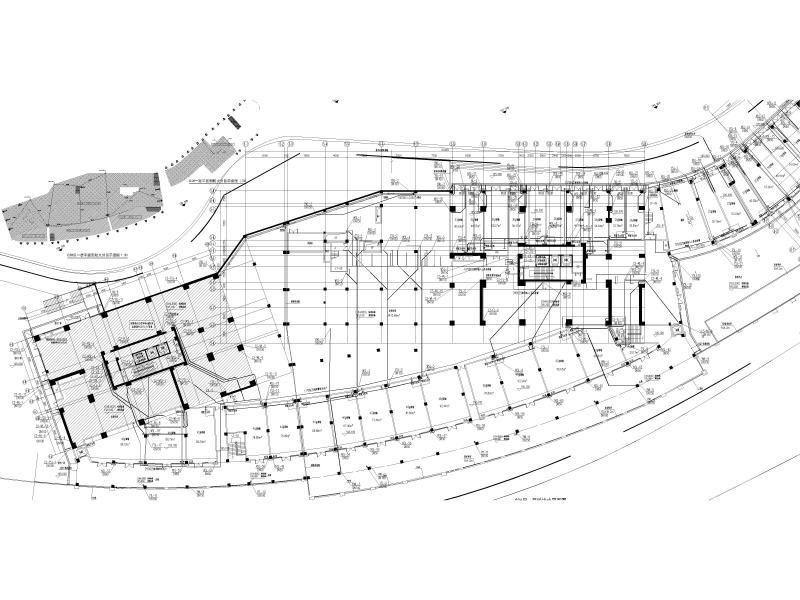 250000平方大型商业建设给排水施工图纸cad平面图 - 1