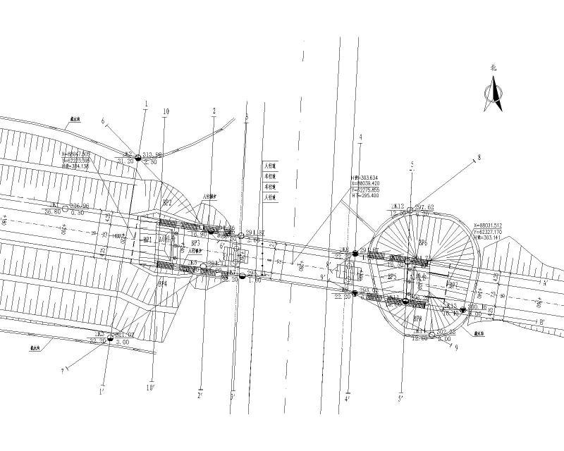 城市支路跨线桥超限高边坡施工图纸含计算2020cad - 1