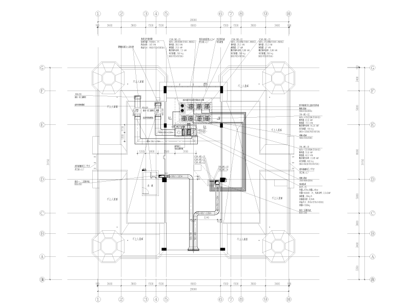 芬兰式温泉馆暖通施工图纸cad - 3