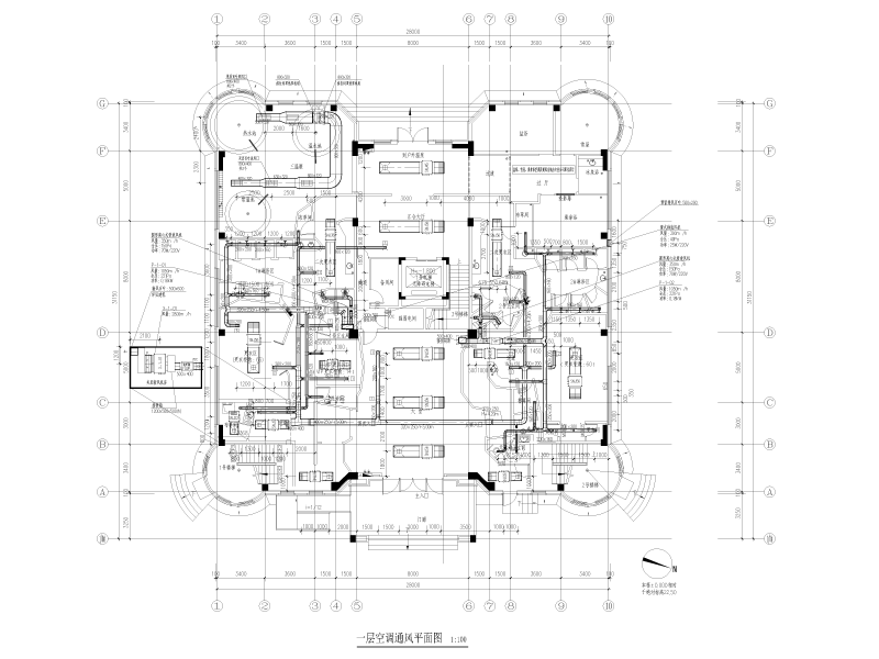 芬兰式温泉馆暖通施工图纸cad - 5