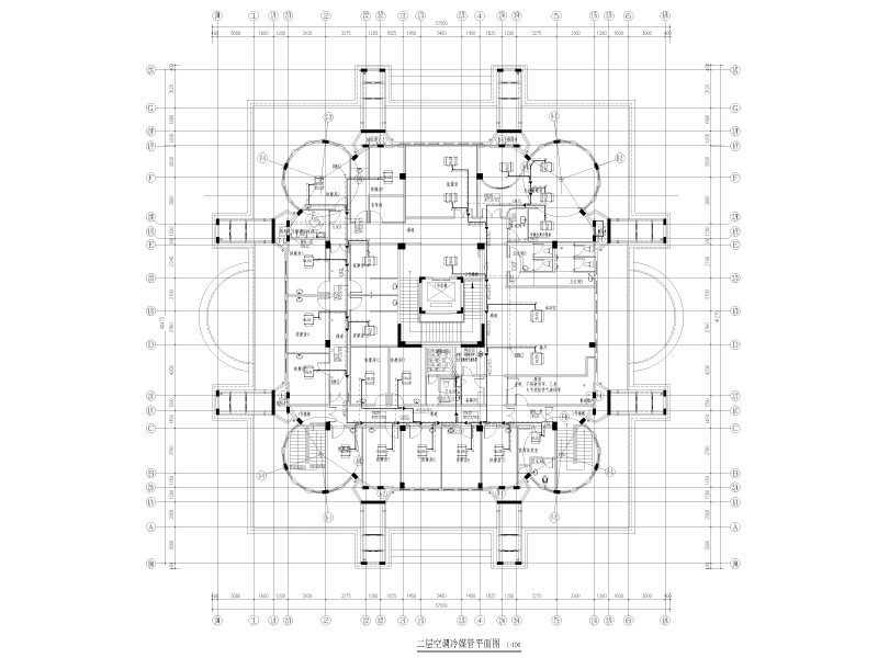 土耳其式温泉馆及汤屋暖通施工图纸cad - 1