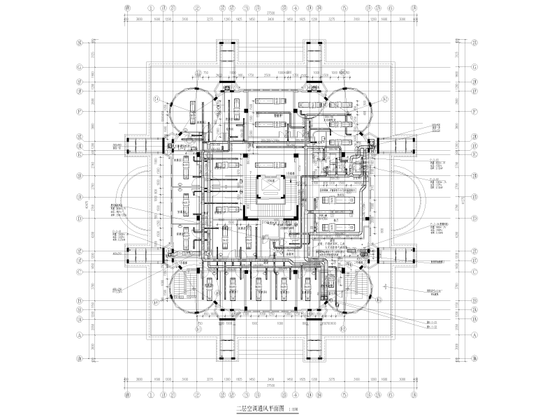 土耳其式温泉馆及汤屋暖通施工图纸cad - 2