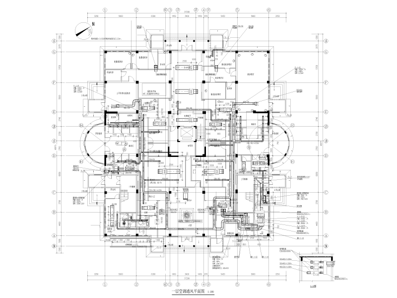 土耳其式温泉馆及汤屋暖通施工图纸cad - 5