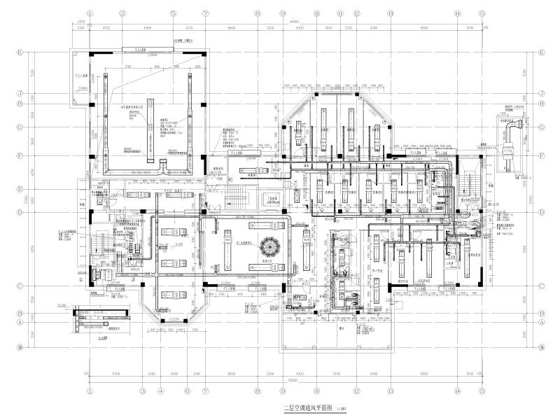 意式温泉馆及汤屋暖通施工图纸cad - 2