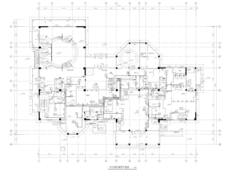 意式温泉馆及汤屋暖通施工图纸cad - 3