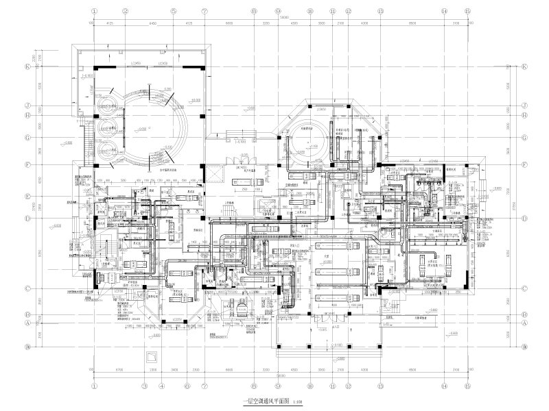 意式温泉馆及汤屋暖通施工图纸cad - 4