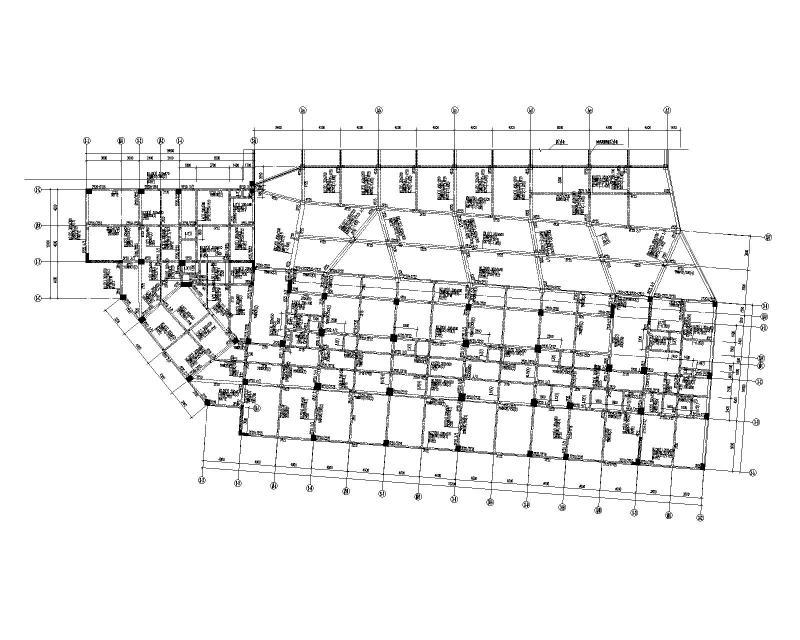 2018高层框架剪力墙结构住宅结构施工图纸92Pcad - 3