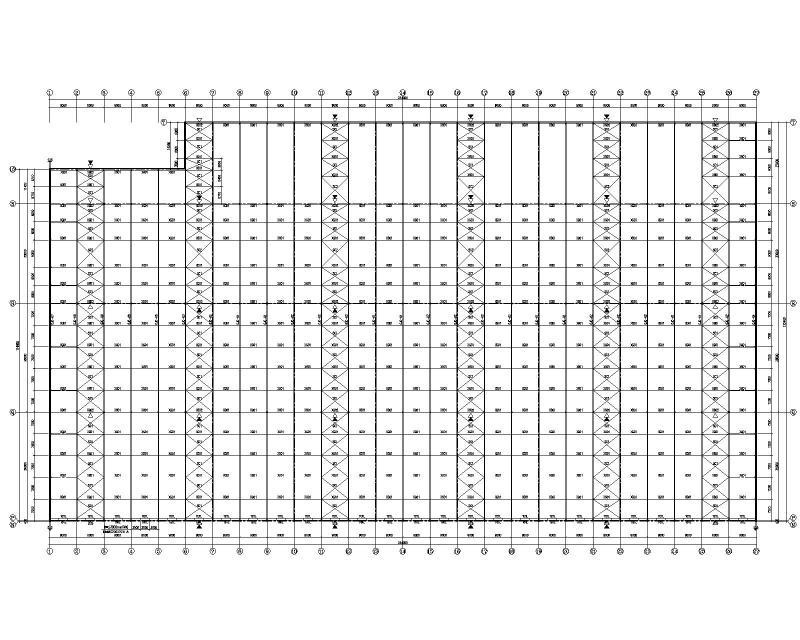 门式刚架厂房上部钢结构施工图纸2022+65Pcad平面布置图及节点详图,立面图 - 2