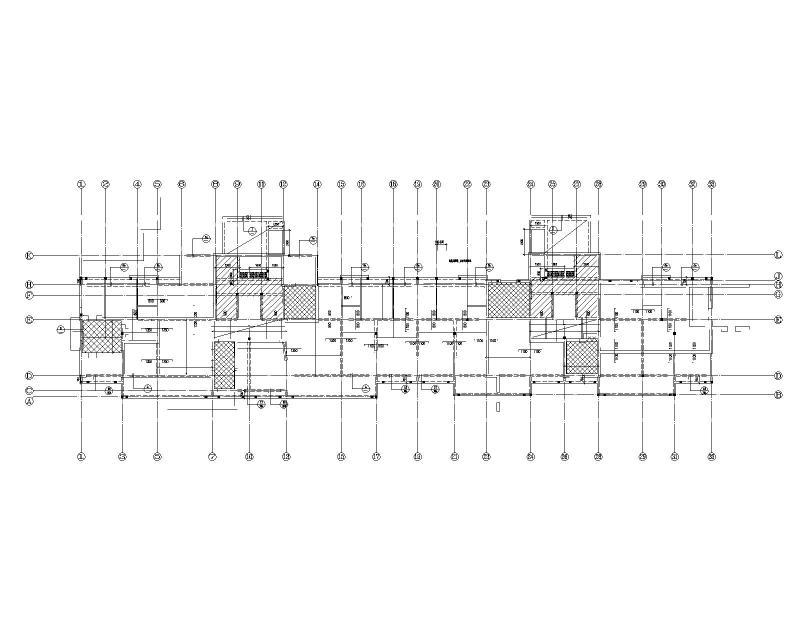 多层现浇剪力墙结构住宅施工图纸2022+47Pcad平面布置图 - 1