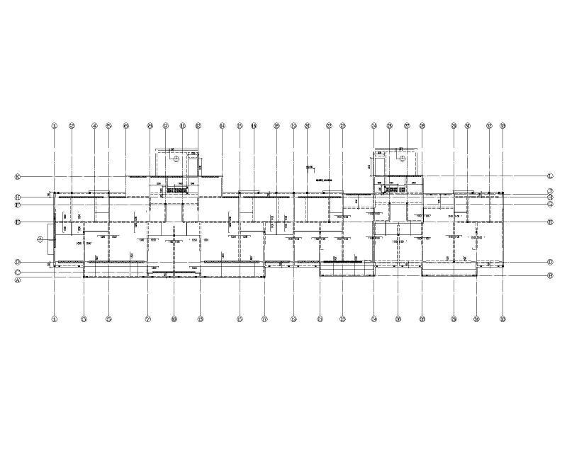 多层现浇剪力墙结构住宅施工图纸2022+47Pcad平面布置图 - 5