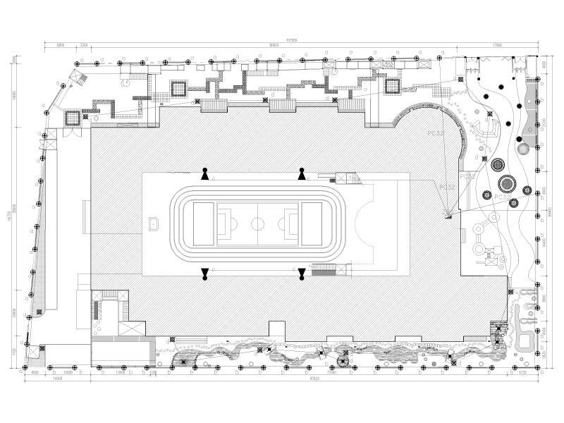 中心园园舍及户外活动场地改造工程施工图纸-电cad布置图 - 2