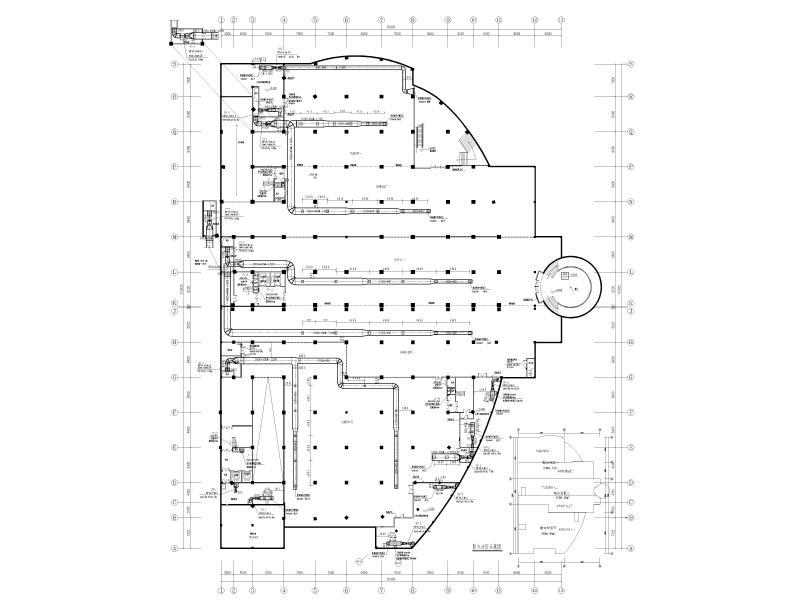 多层商业购物广场暖通施工图纸cad - 1