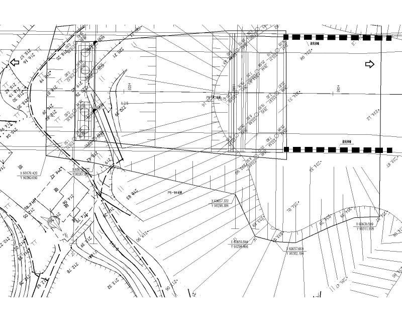 城市支路跨线桥基坑边坡支护及挡墙图纸2020cad - 1