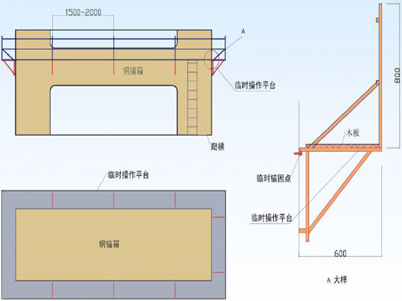 斜拉桥高137米弧形塔施工方案103页附计算书cad - 3